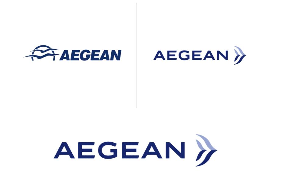 AEGEAN爱琴海航空新品牌logo设计含义